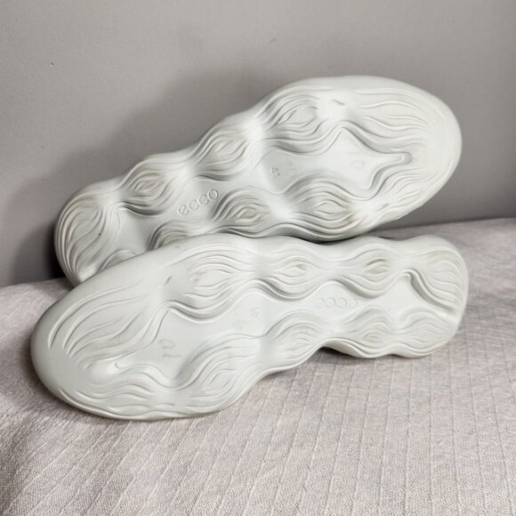 Ecco Womens Size 41 10-10.5 Silver White Elo Comfort Athletic Shoes Sneakers 358 - Picture 7 of 9